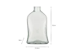 Decorative Home Accessories|Vases^Nkuku Ellam Recycled Glass Bottle Vase - Clear