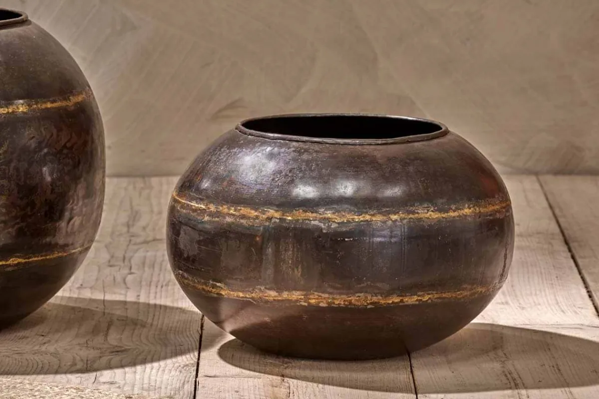 Decorative Home Accessories|Indoor Planters^Nkuku Endo Reclaimed Iron Globe Planter