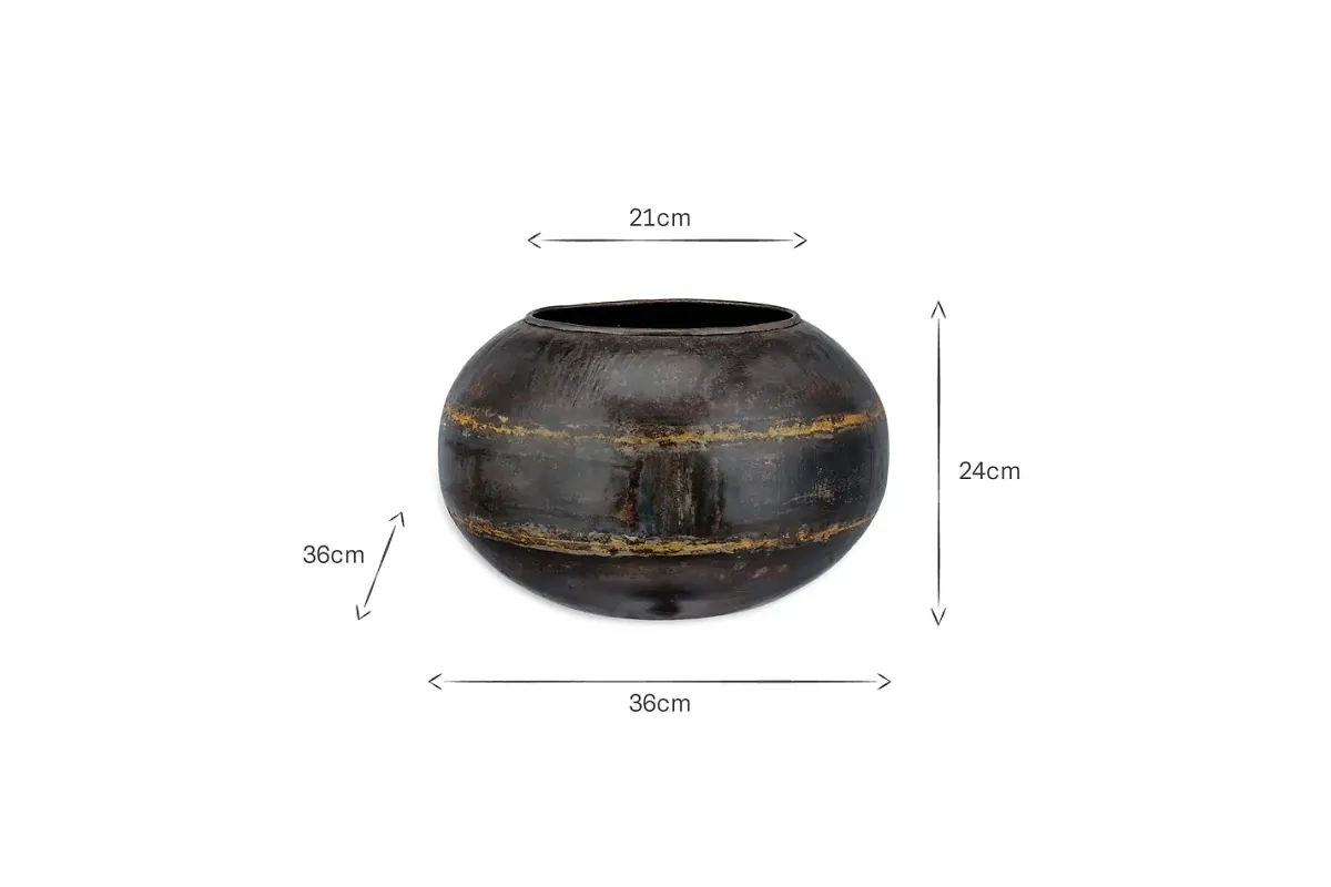 Decorative Home Accessories|Indoor Planters^Nkuku Endo Reclaimed Iron Globe Planter