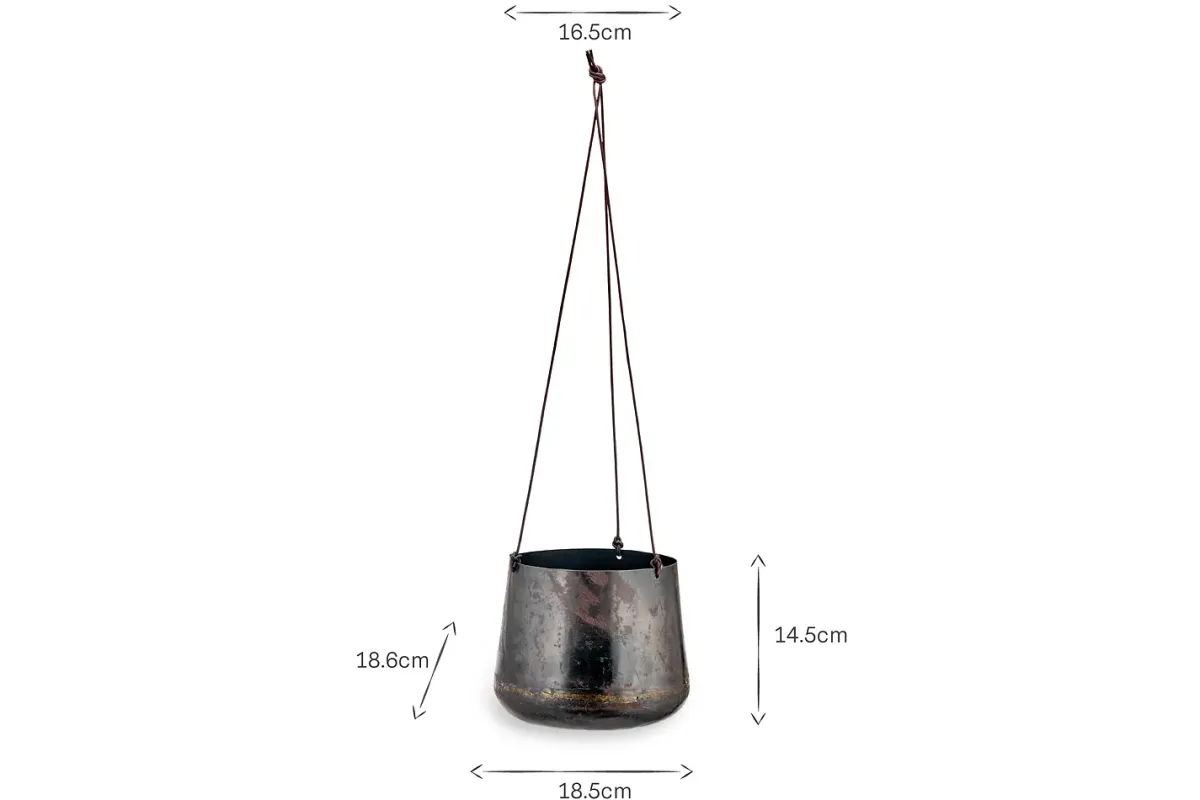 Decorative Home Accessories|Hanging Planters^Nkuku Endo Reclaimed Iron Hanging Planter