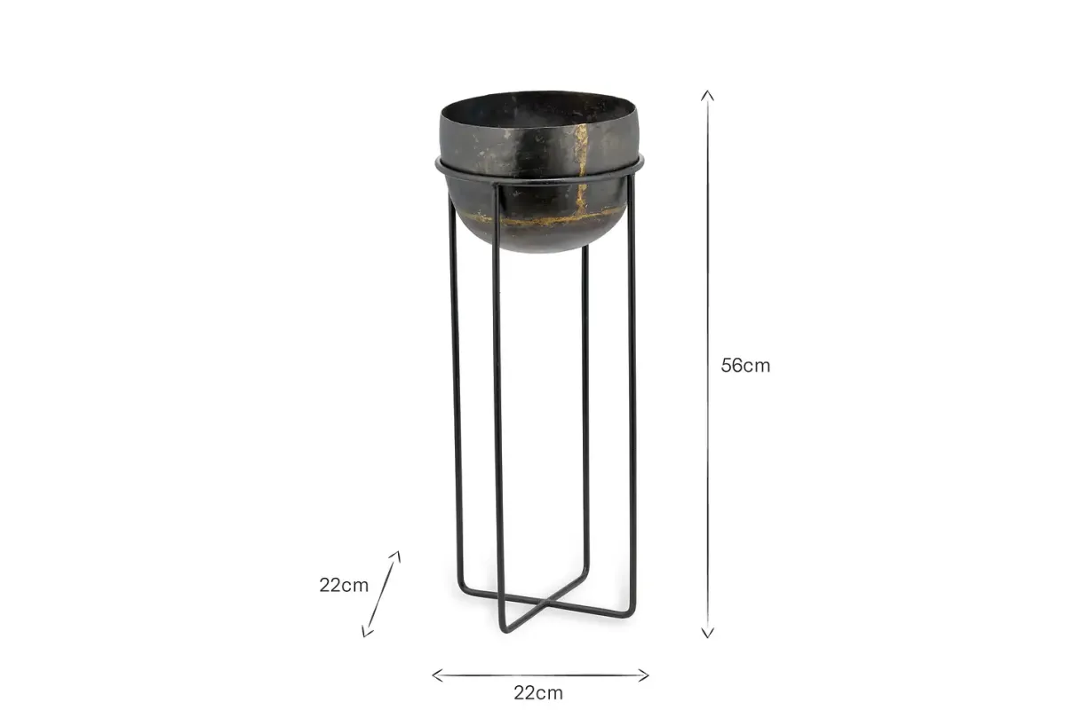 Decorative Home Accessories|Indoor Planters^Nkuku Endo Reclaimed Iron Planter Stand