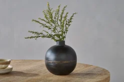 Decorative Home Accessories|Vases^Nkuku Endo Recycled Iron Vase - Black