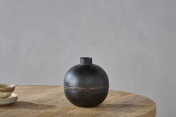 Decorative Home Accessories|Vases^Nkuku Endo Recycled Iron Vase - Black