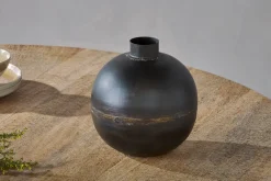 Decorative Home Accessories|Vases^Nkuku Endo Recycled Iron Vase - Black
