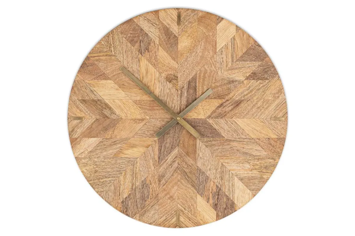 Decorative Home Accessories|Clocks^Nkuku Enugu Mango Wood Clock - Natural