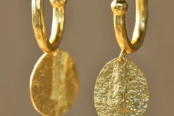 Jewellery & Jewellery Boxes|Jewellery^Nkuku Esta Hoop Earrings - Gold  - One Size