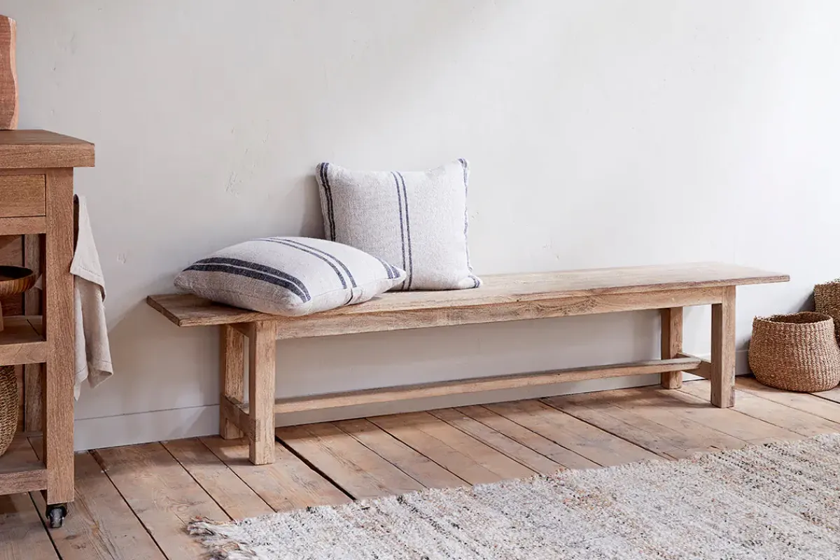 Hallway & Bootroom|Bedroom^Nkuku Fioni Reclaimed Wood Bench - Natural