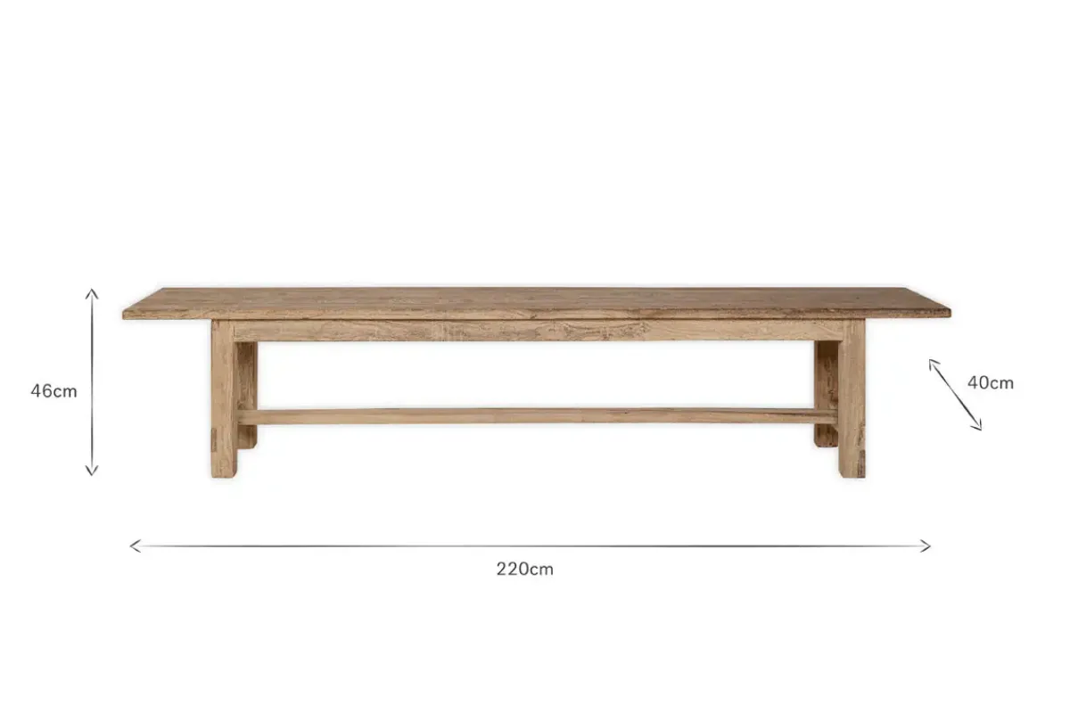 Hallway & Bootroom|Bedroom^Nkuku Fioni Reclaimed Wood Bench - Natural