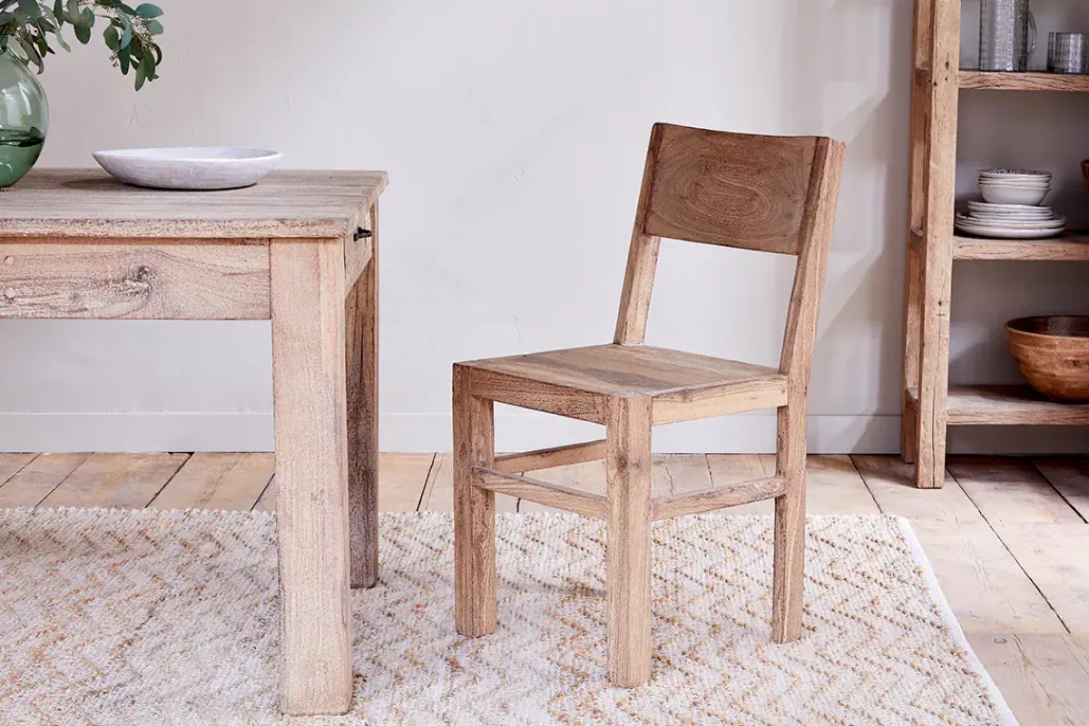 Kitchen & Dining|Dining Chairs & Benches^Nkuku Fioni Reclaimed Wood Dining Chair - Natural