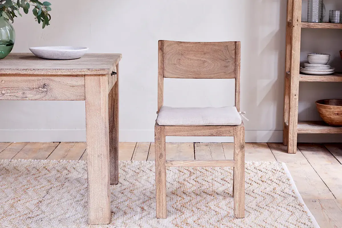 Kitchen & Dining|Dining Chairs & Benches^Nkuku Fioni Reclaimed Wood Dining Chair - Natural