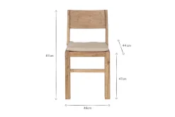 Kitchen & Dining|Dining Chairs & Benches^Nkuku Fioni Reclaimed Wood Dining Chair - Natural