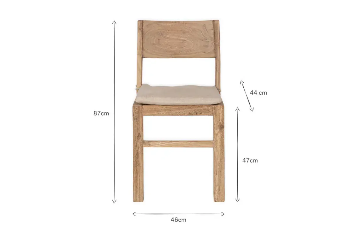 Kitchen & Dining|Dining Chairs & Benches^Nkuku Fioni Reclaimed Wood Dining Chair - Natural