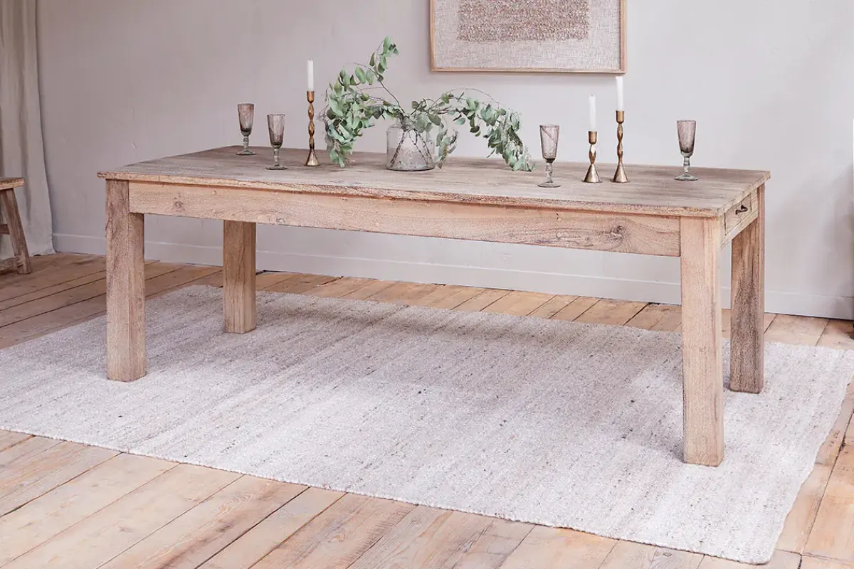 Kitchen & Dining|Dining Tables^Nkuku Fioni Reclaimed Wood Dining Table - Natural