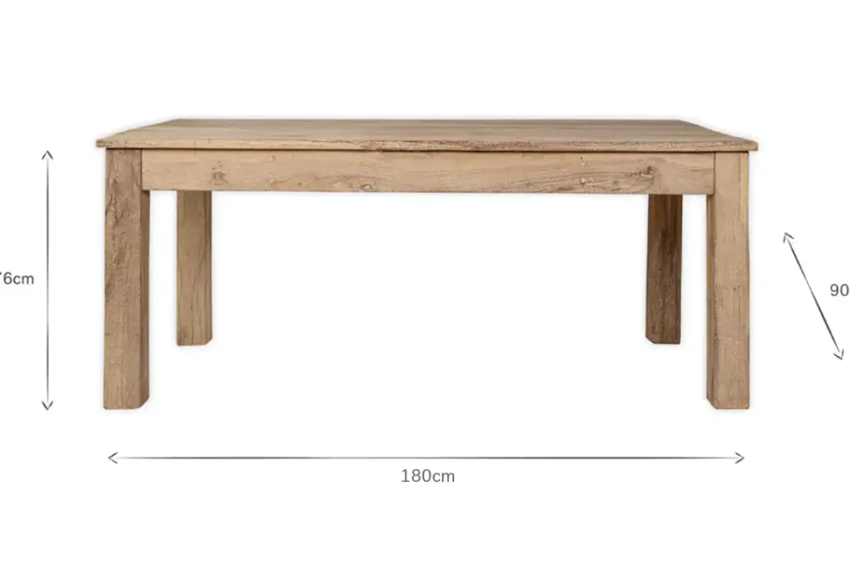 Kitchen & Dining|Dining Tables^Nkuku Fioni Reclaimed Wood Dining Table - Natural