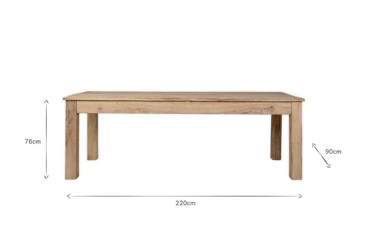 Kitchen & Dining|Dining Tables^Nkuku Fioni Reclaimed Wood Dining Table - Natural