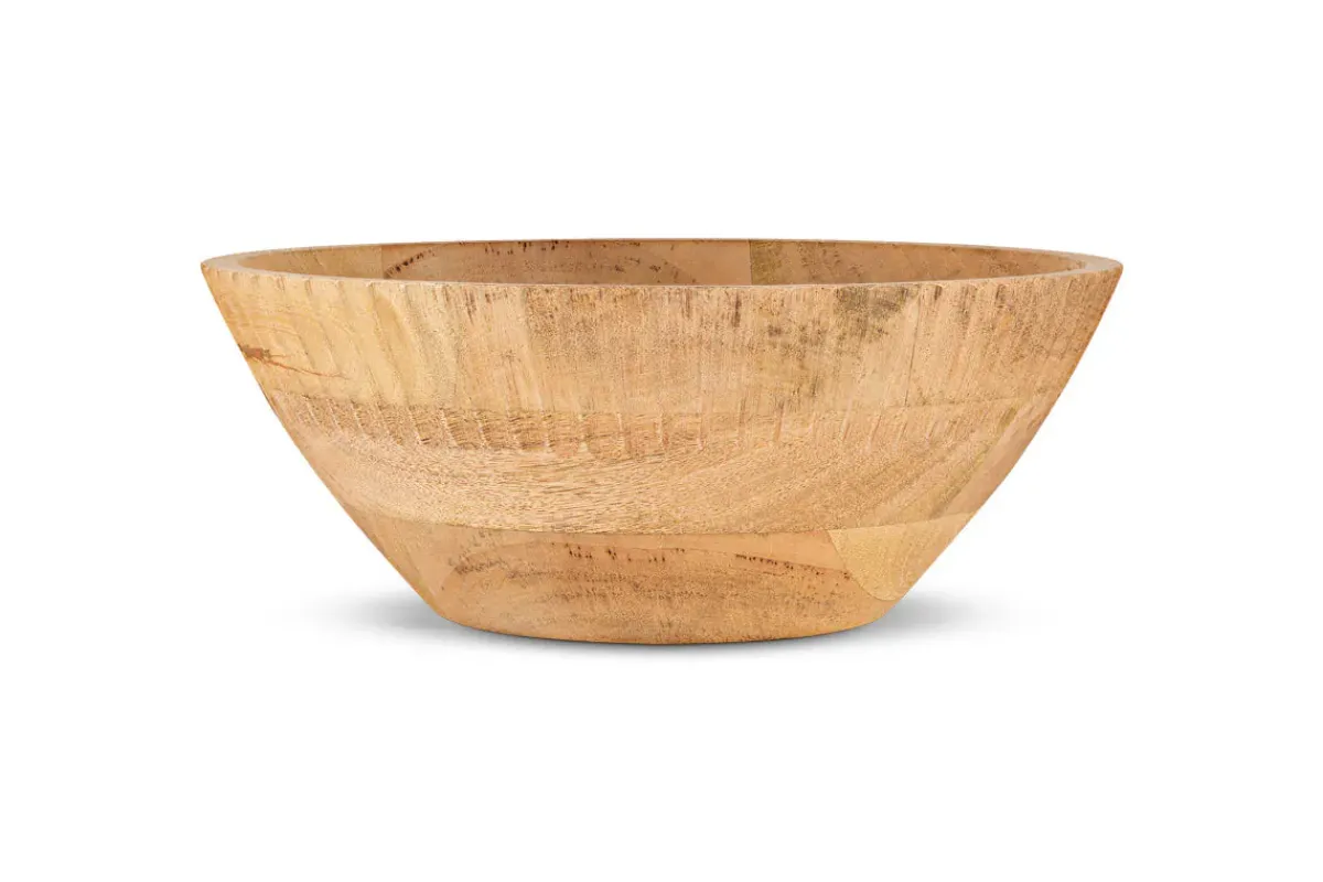 Serving Bowls|Bowls & Trays^Nkuku Gavivi Mango Wood Bowl - Natural