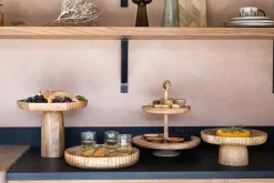 Pantry|Cake Domes & Stands^Nkuku Gavivi Mango Wood Cake Stand