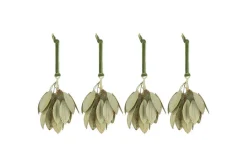Baubles & Tree Decorations|New Christmas^Nkuku Geeti Baubles - Soft Green (Set of 4)