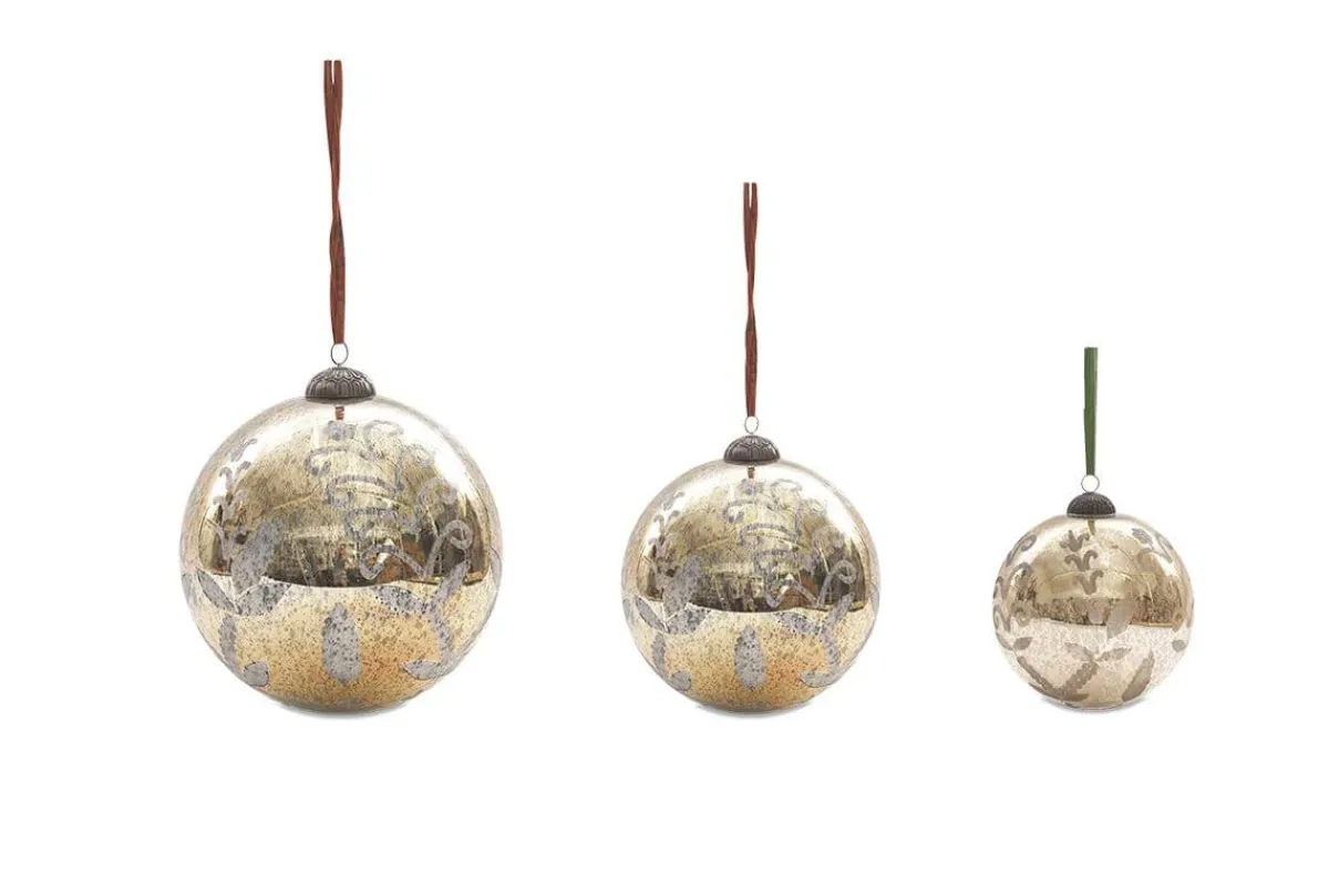 Giant Baubles|Baubles & Tree Decorations^Nkuku Giant Antique Gold Bauble