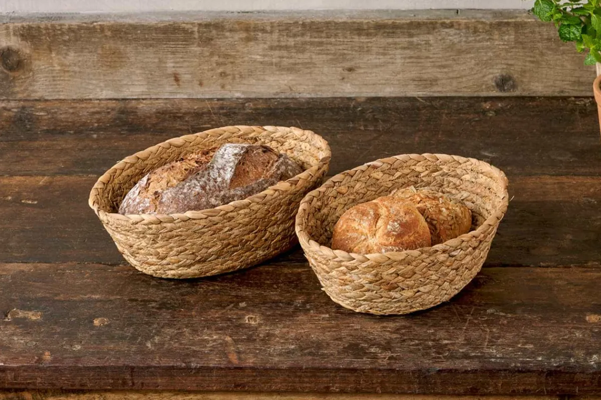 Baskets|Pantry^Nkuku Giti Bread Baskets - Natural (Set of 2)