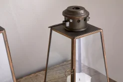 Lanterns|Candles & Candleholders^Nkuku Giva Lantern - Antique Brass