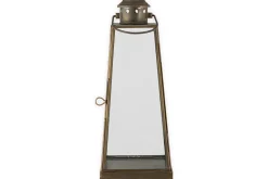 Lanterns|Candles & Candleholders^Nkuku Giva Lantern - Antique Brass
