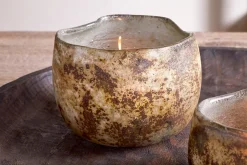 Decorative Home Accessories|Desk Accessories^Nkuku Gola Recycled Glass Tealight Holder - Antique Smoke
