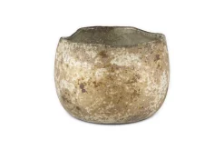 Decorative Home Accessories|Desk Accessories^Nkuku Gola Recycled Glass Tealight Holder - Antique Smoke
