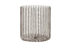 Baskets^Nkuku Gosaba Iron Basket - Aged Brass (Set of 2)