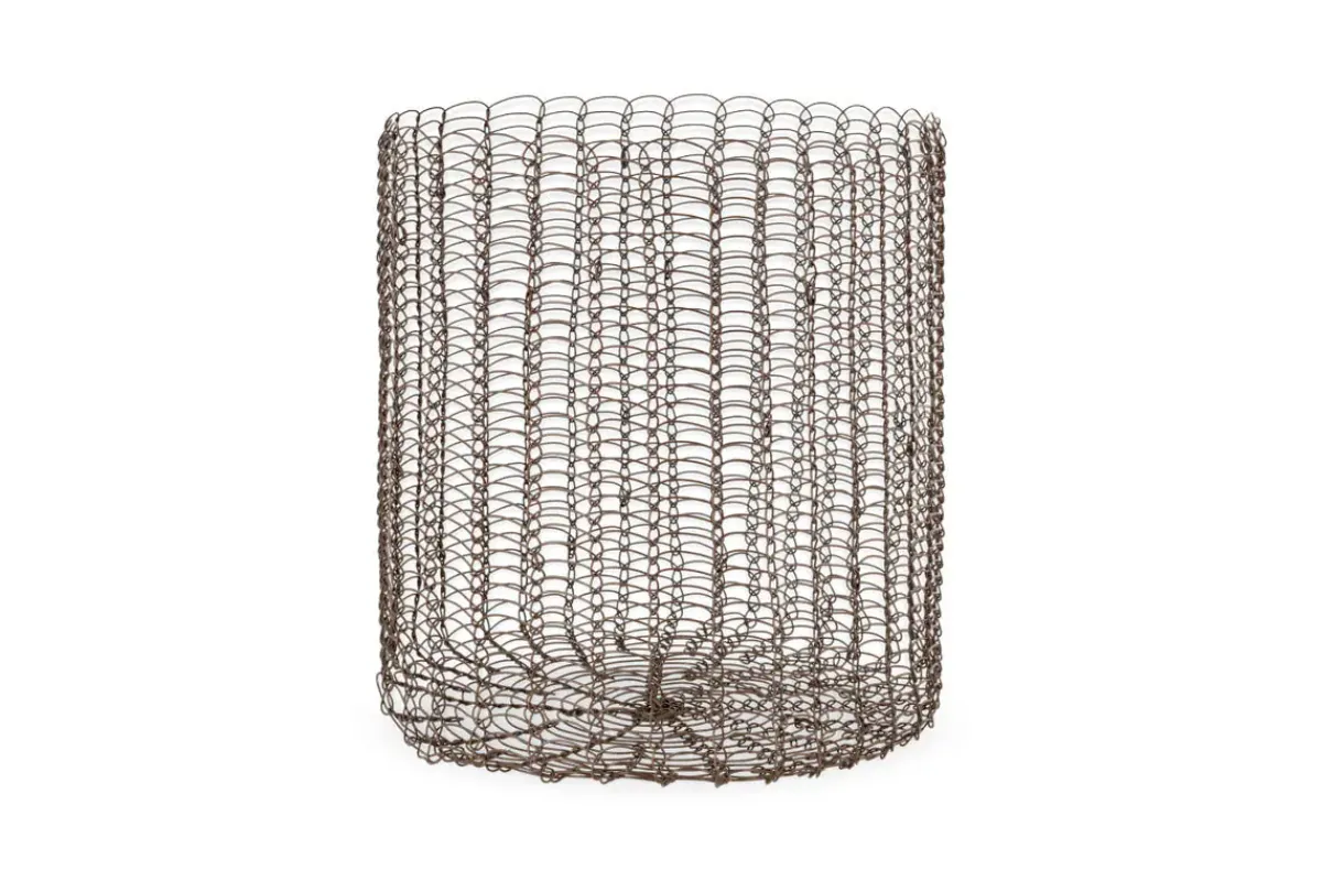 Baskets^Nkuku Gosaba Iron Basket - Aged Brass (Set of 2)
