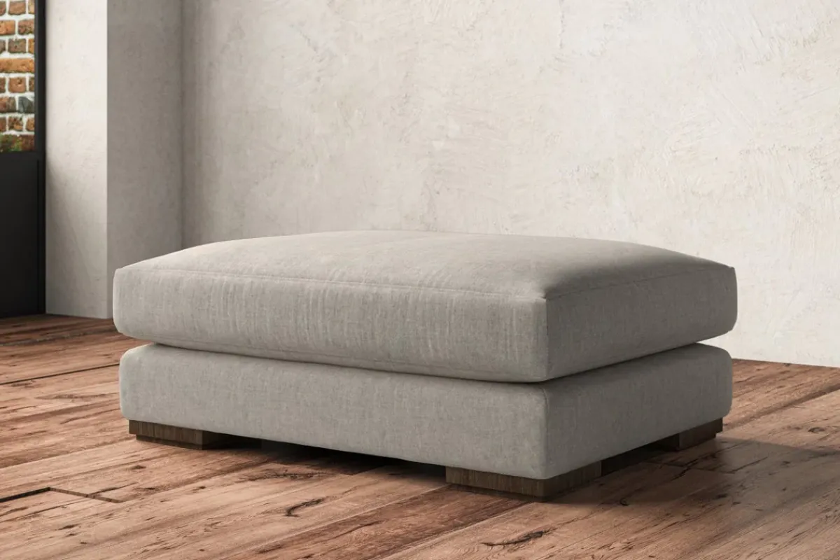 Made To Order Armchairs|Sofa Collections^Nkuku Guddu Grand Footstool Brera Linen Natural
