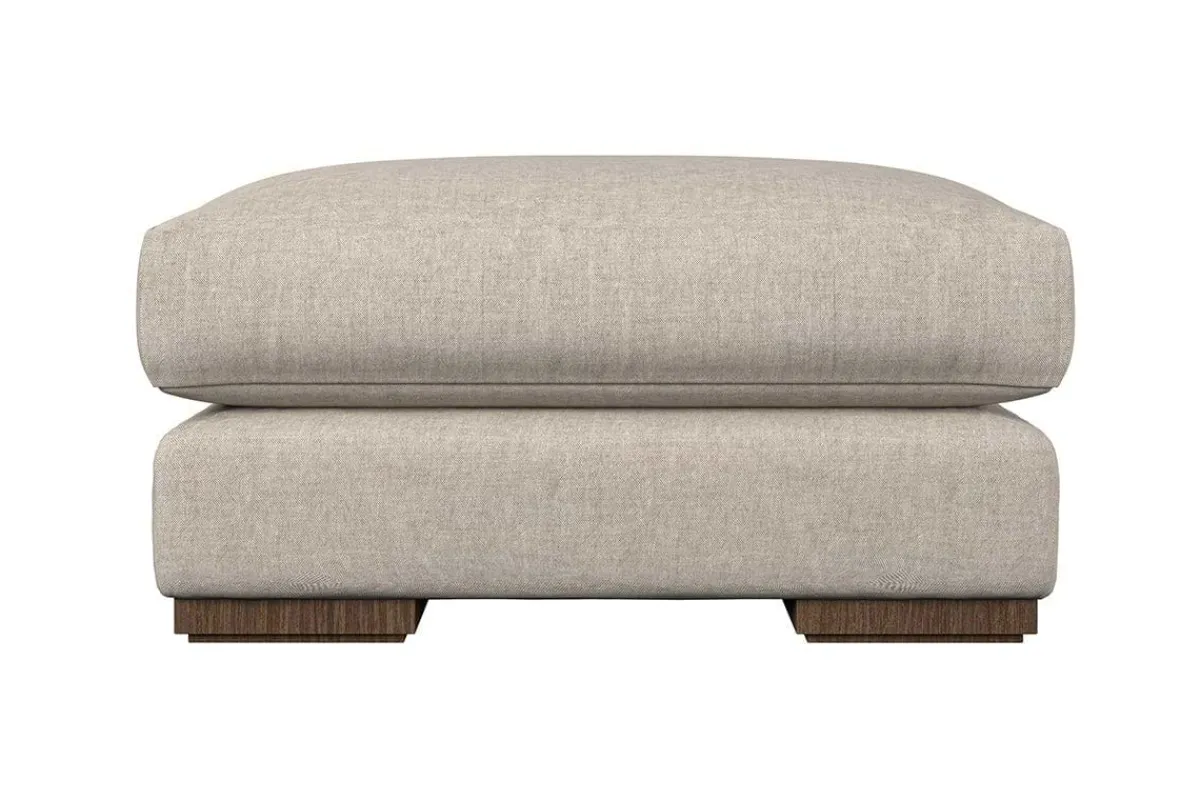 Made To Order Armchairs|Sofa Collections^Nkuku Guddu Grand Footstool Brera Linen Natural