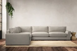 Corner Sofas|Sofa Collections^Nkuku Guddu Grand Left Hand Corner Sofa Brera Linen Natural