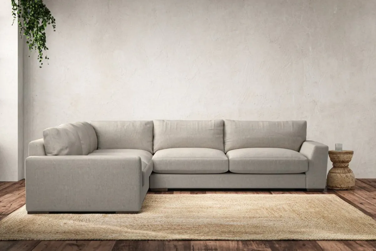 Corner Sofas|Sofa Collections^Nkuku Guddu Large Left Hand Corner Sofa Brera Linen Natural