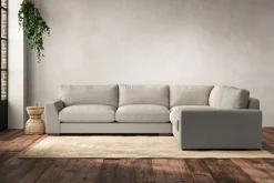 Corner Sofas|Sofa Collections^Nkuku Guddu Large Right Hand Corner Sofa Brera Linen Natural