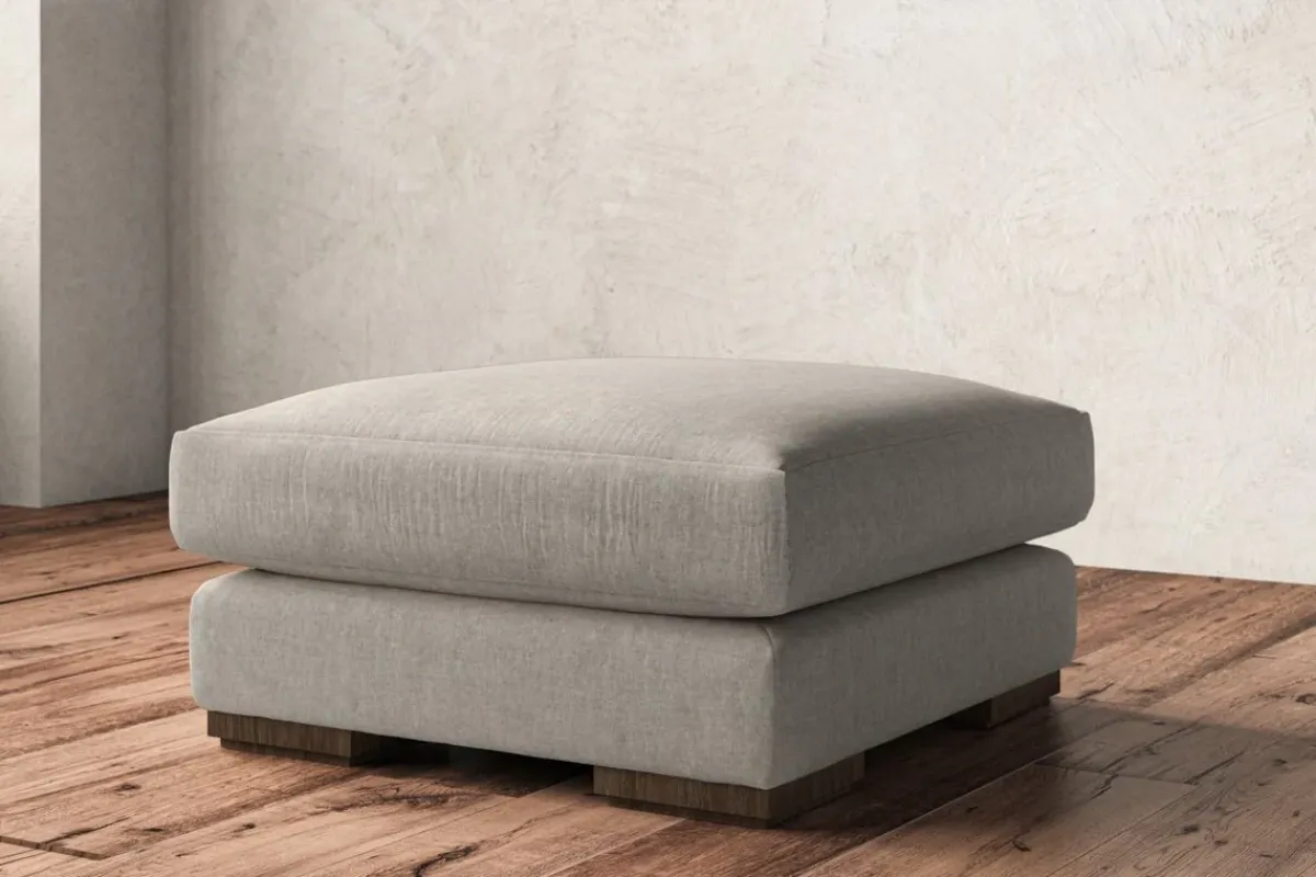 Made To Order Armchairs|Sofa Collections^Nkuku Guddu Medium Footstool Brera Linen Natural