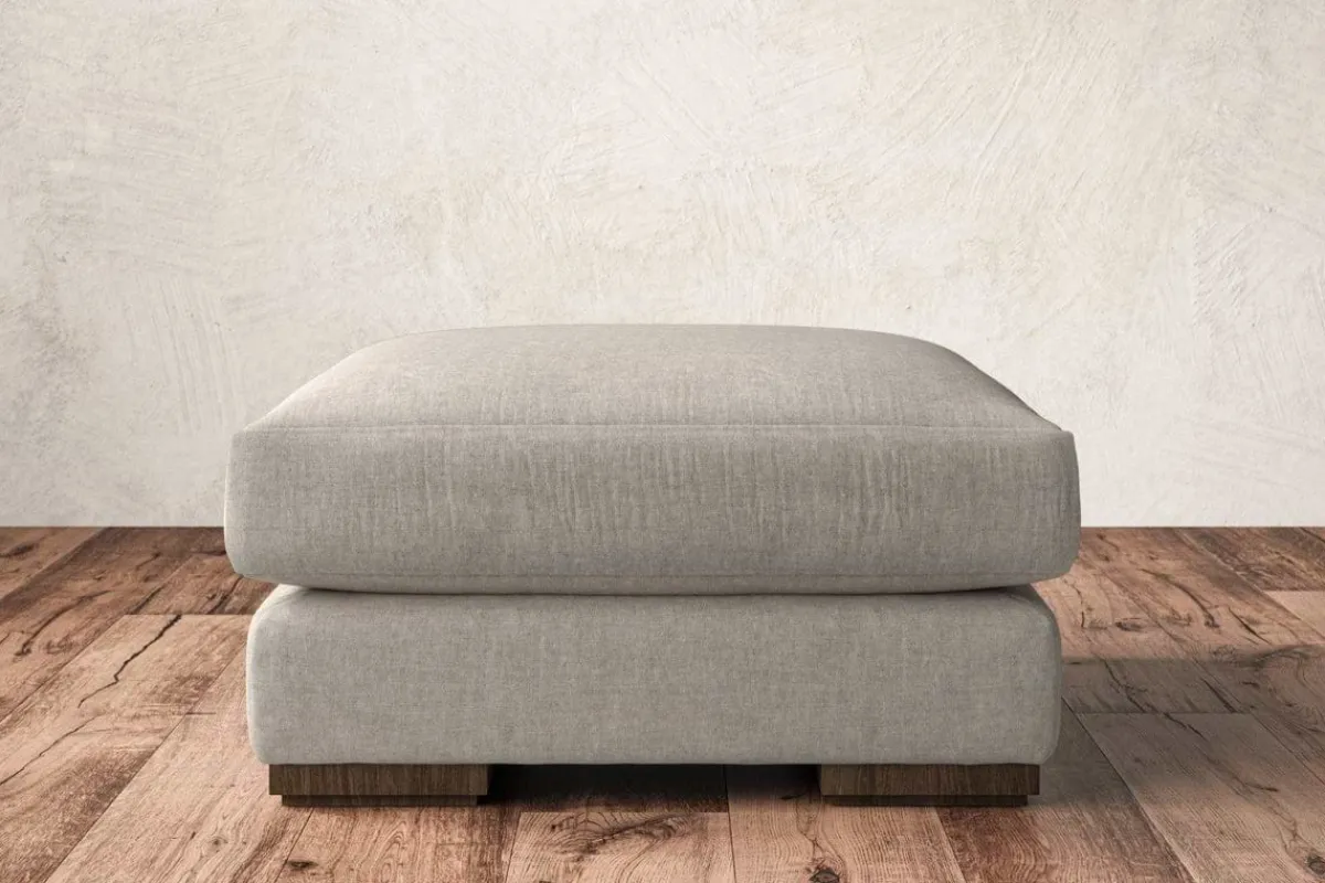 Made To Order Armchairs|Sofa Collections^Nkuku Guddu Medium Footstool Brera Linen Natural