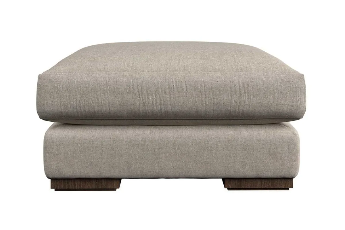 Made To Order Armchairs|Sofa Collections^Nkuku Guddu Medium Footstool Brera Linen Natural