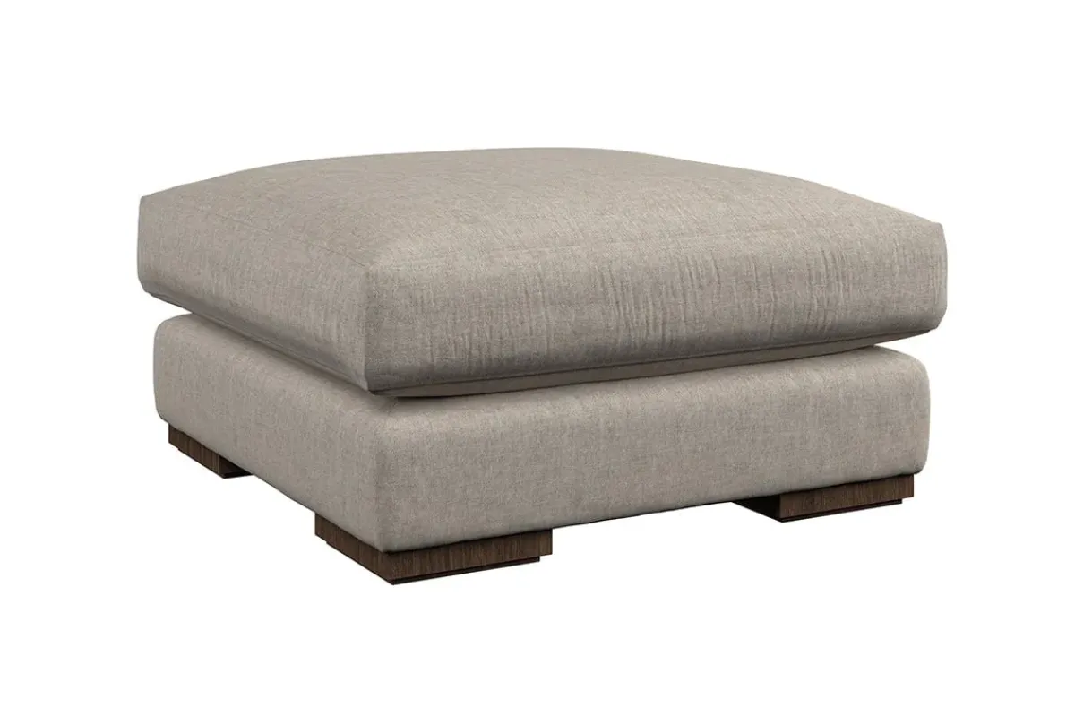 Made To Order Armchairs|Sofa Collections^Nkuku Guddu Medium Footstool Brera Linen Natural