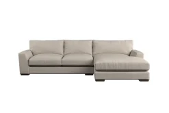 Sofa Collections^Nkuku Guddu Medium Right Hand Chaise Sofa Brera Linen Natural