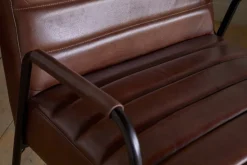 Occasional Chairs^Nkuku Hadithi Leather Occasional Chair - Chocolate Brown