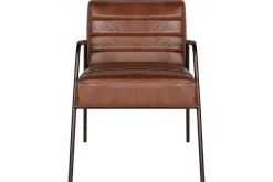 Occasional Chairs^Nkuku Hadithi Leather Occasional Chair - Chocolate Brown