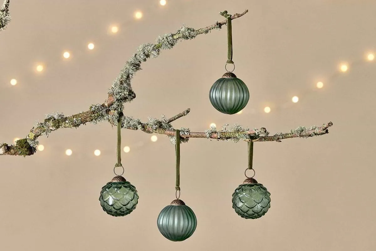 Baubles & Tree Decorations|Shades Of Nature^Nkuku Hara Baubles - (Set of 4)