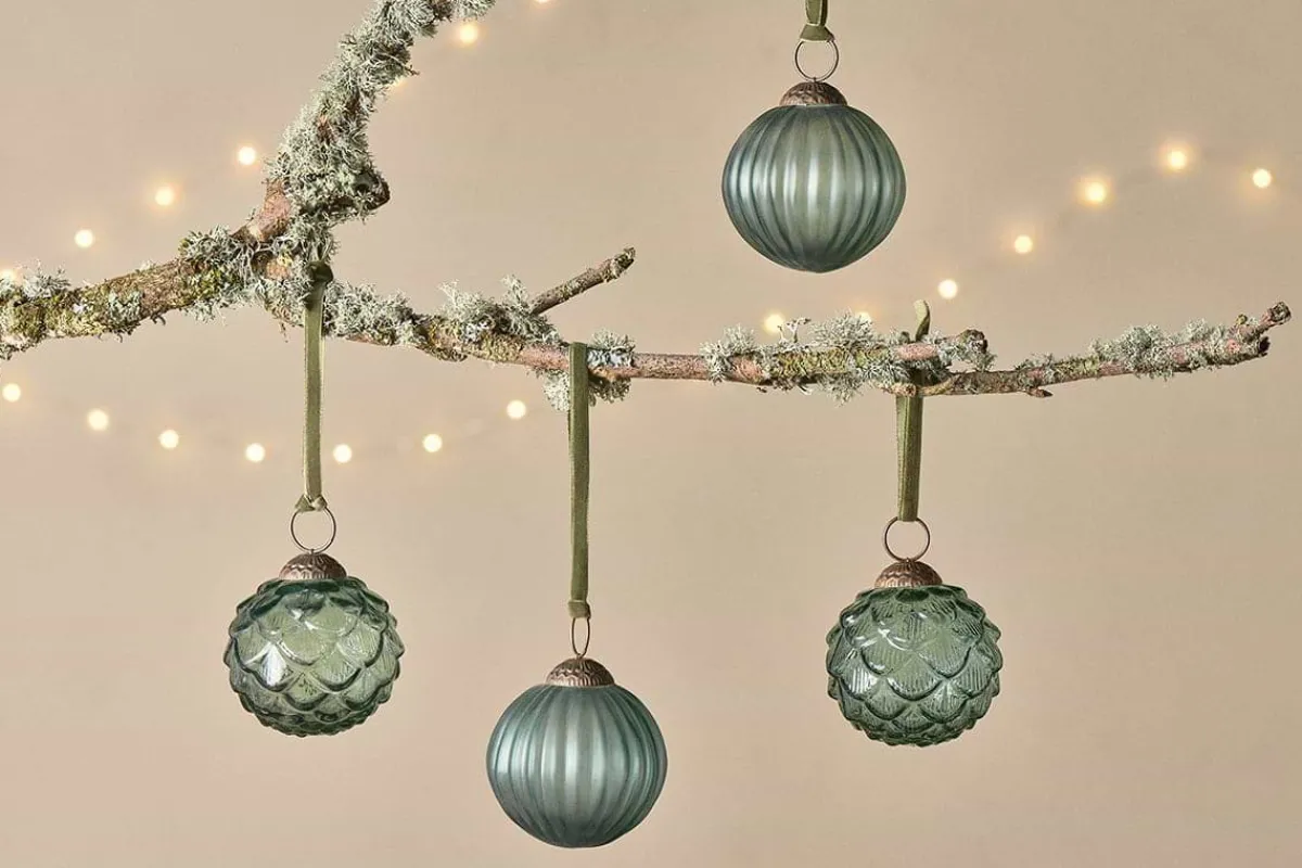 Baubles & Tree Decorations|Shades Of Nature^Nkuku Hara Baubles - (Set of 4)