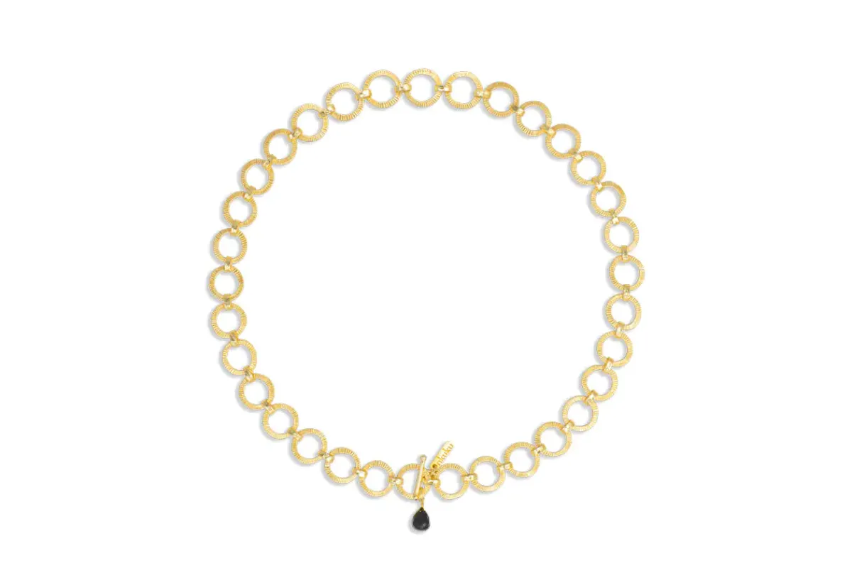 Jewellery & Jewellery Boxes|Jewellery^Nkuku Hara Onyx Necklace - Gold