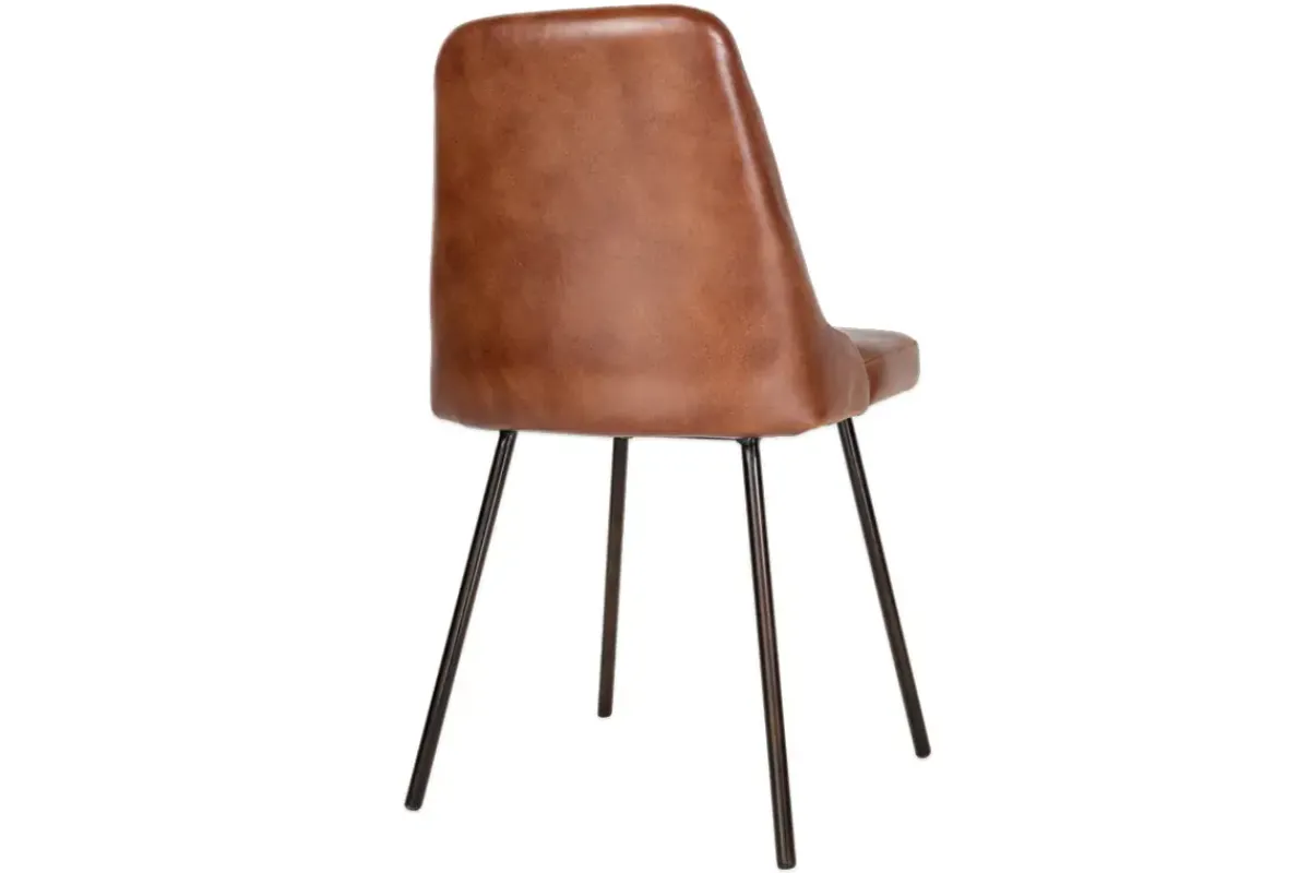 Home Office|Kitchen & Dining^Nkuku Harsha Leather Dining Chair - Chocolate Brown