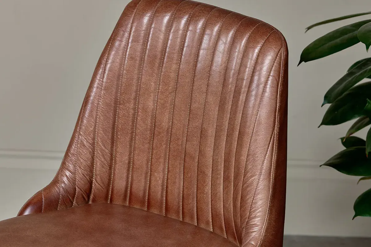 Home Office|Kitchen & Dining^Nkuku Harsha Leather Dining Chair - Chocolate Brown