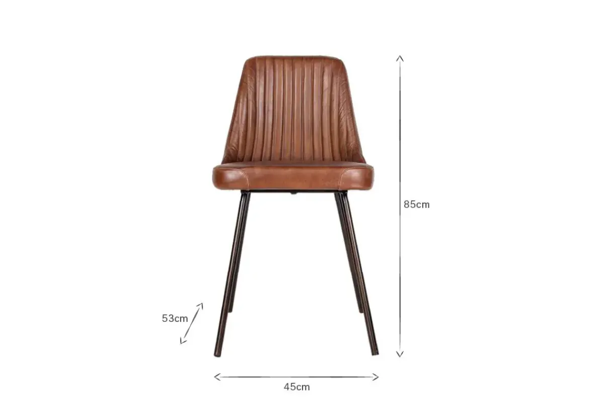 Home Office|Kitchen & Dining^Nkuku Harsha Leather Dining Chair - Chocolate Brown