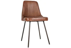Home Office|Kitchen & Dining^Nkuku Harsha Leather Dining Chair - Chocolate Brown