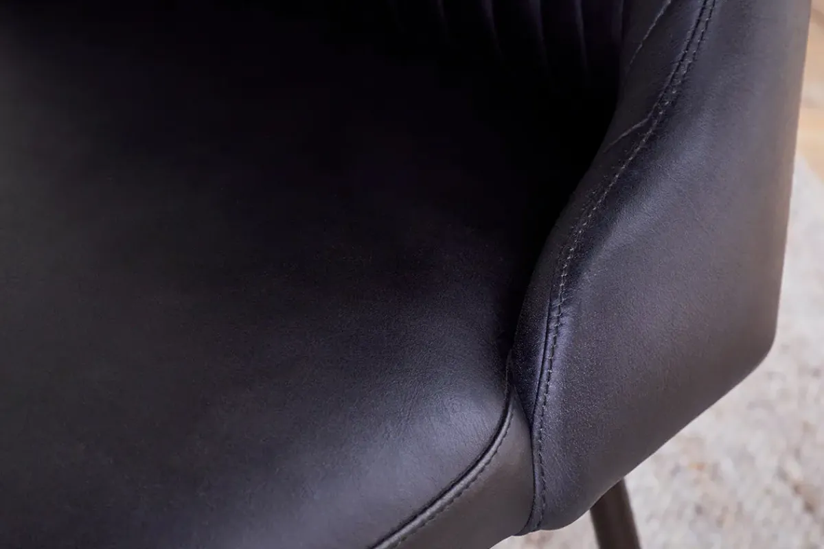 Home Office|Kitchen & Dining^Nkuku Harsha Leather Dining Chair - Aged Black